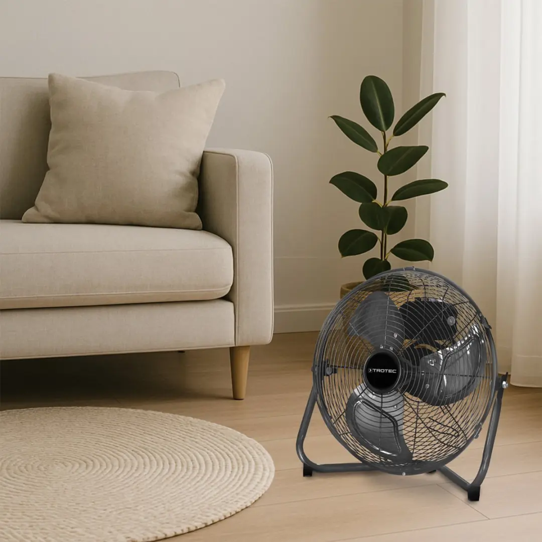 Trotec TVM 15 Vloerventilator - 59.5W - 35cm - Zwart