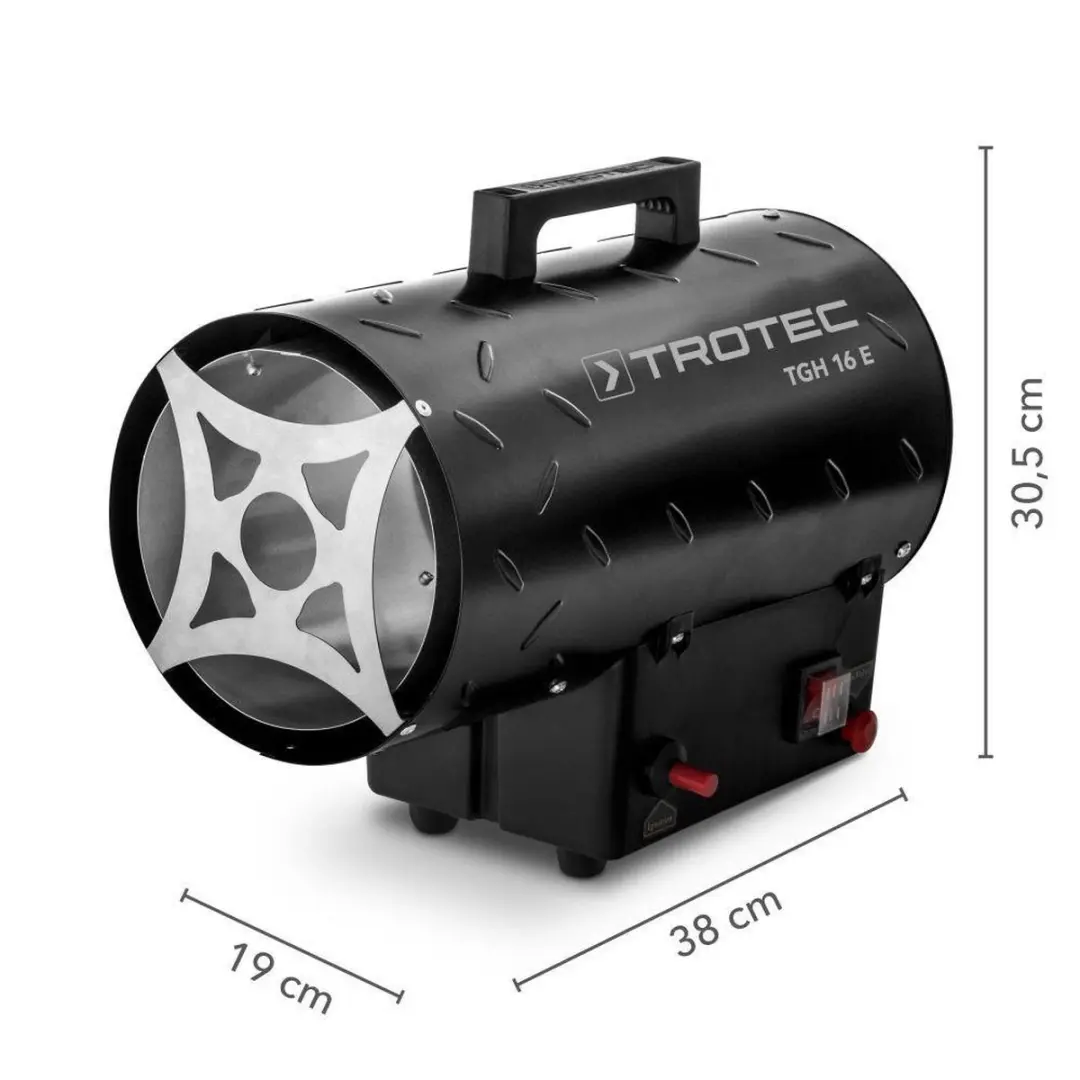 Trotec TGH 16 E Gaskanon 1500W - Zwart