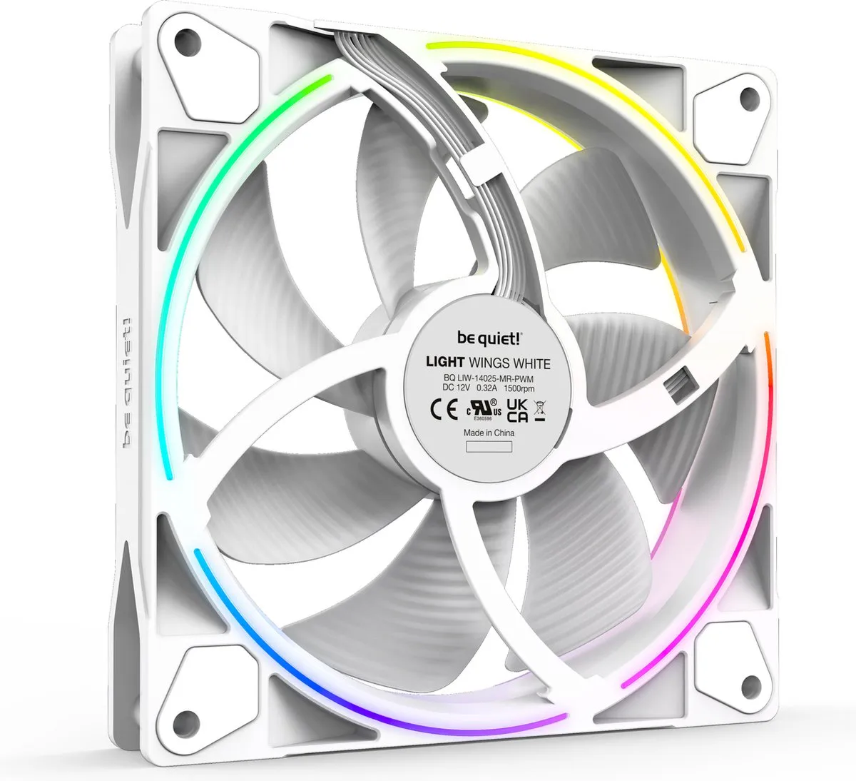 be quiet! LIGHT WINGS BL102 Ventilatoren 140mm - 3 Stuks - Wit