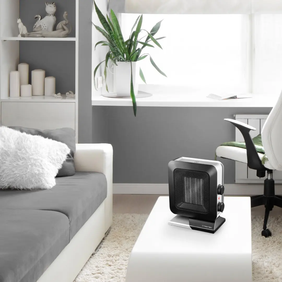 Trotec TFC 13 E Keramische Kachel 1400W - Staand - 20 m² - Zwart/Zilver