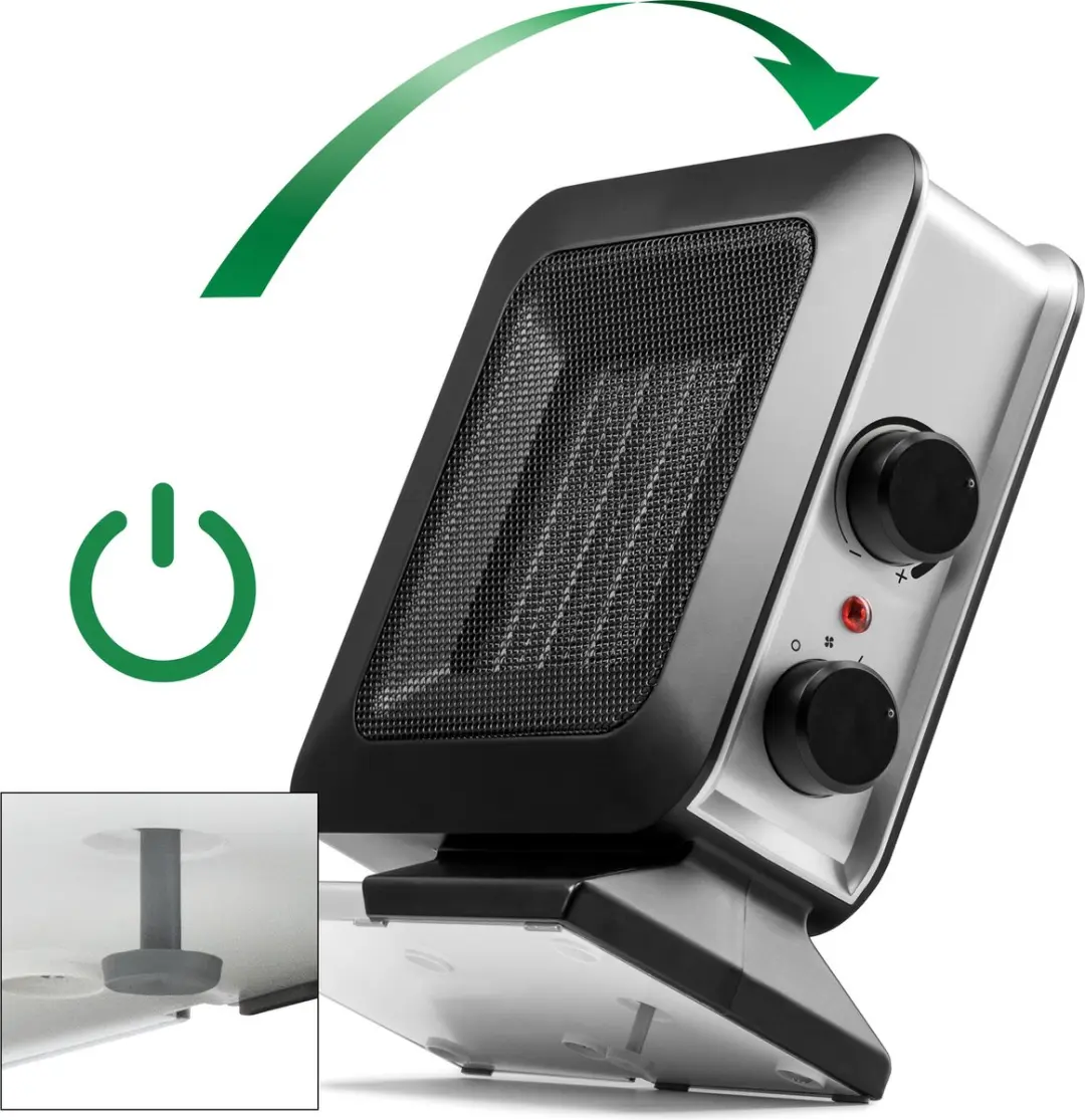 Trotec TFC 13 E Keramische Kachel 1400W - Staand - 20 m² - Zwart/Zilver