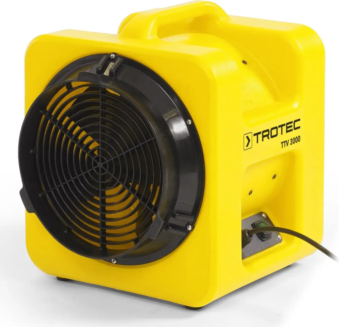 Trotec TTV 3000 Axiaalventilator 730W - Ø39cm - Geel/Zwart - afbeelding 6 van 6