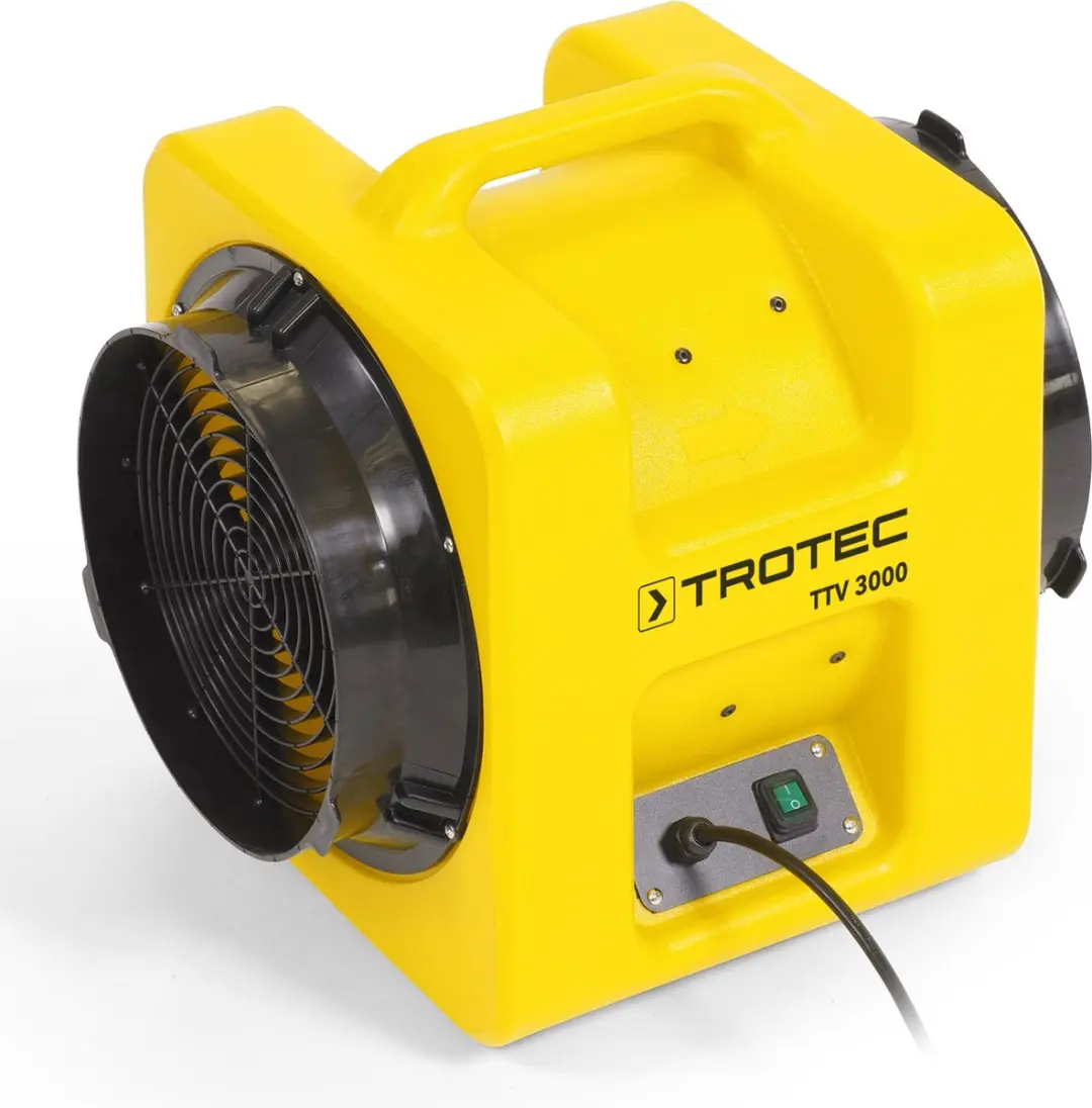 Trotec TTV 3000 Axiaalventilator 730W - Ø39cm - Geel/Zwart