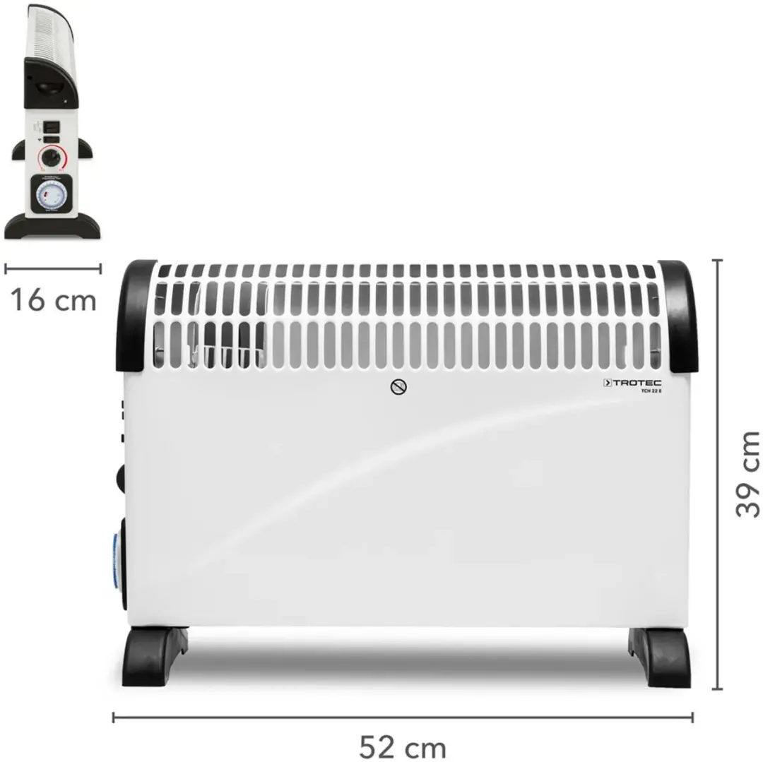 Trotec TCH 22 E Convector - 2000W - Wit/Zwart