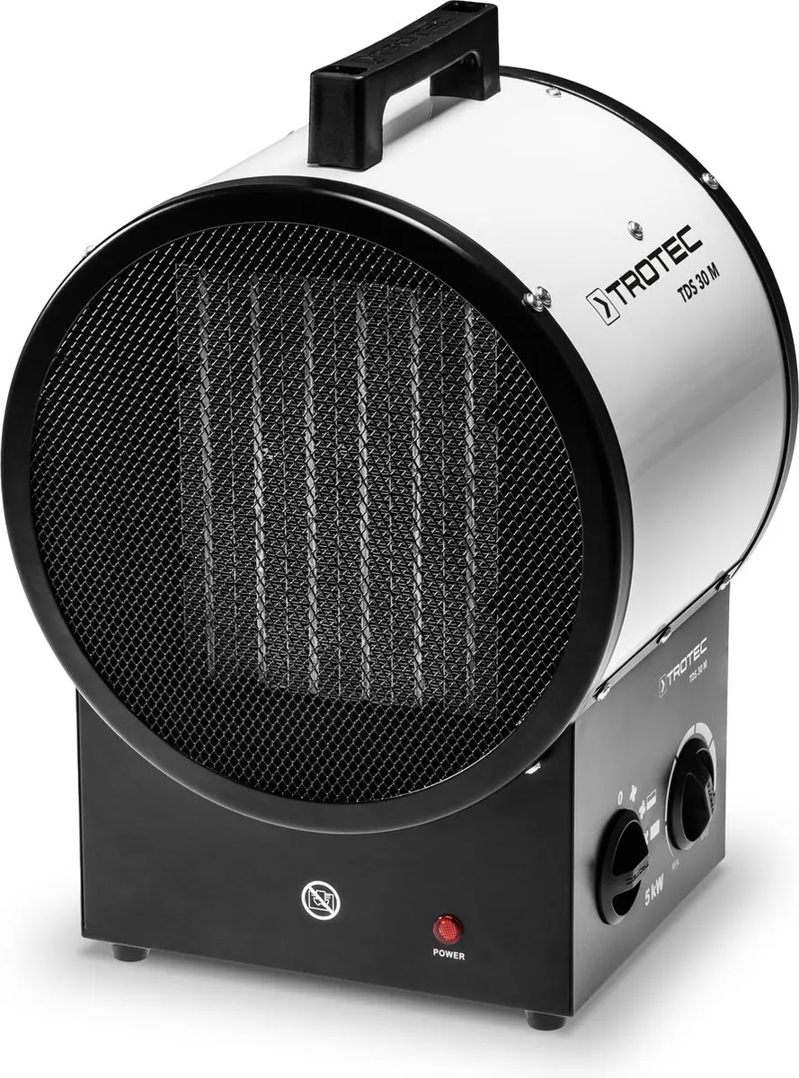 Trotec TDS 30 M Keramische Verwarmingspaneel 5000W - Staand - Wit/Zwart
