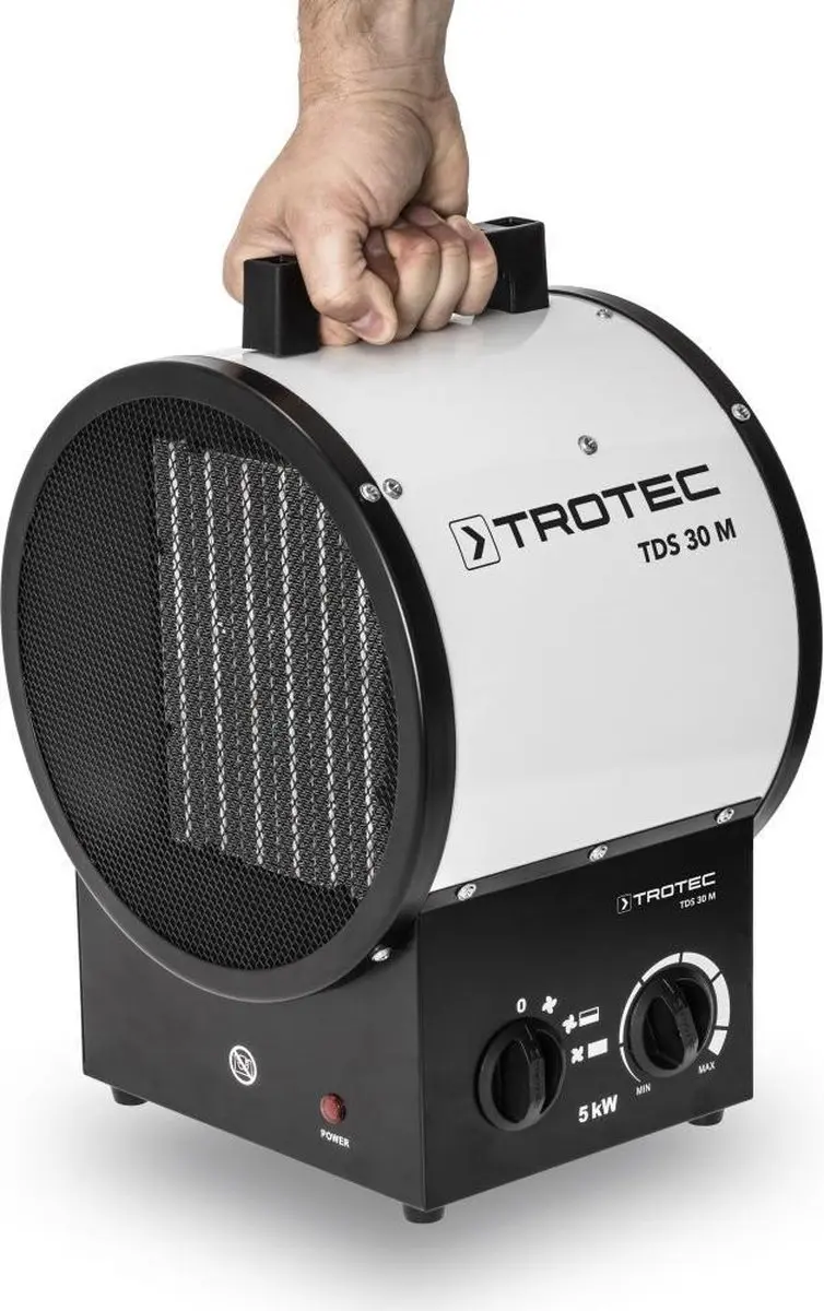 Trotec TDS 30 M Keramische Verwarmingspaneel 5000W - Staand - Wit/Zwart