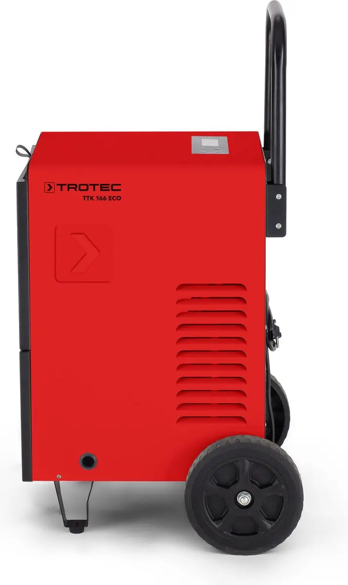 Trotec TTK 166 ECO Industriële Luchtontvochtiger - 950W - 90m² - Rood/Zwart - afbeelding 6 van 6