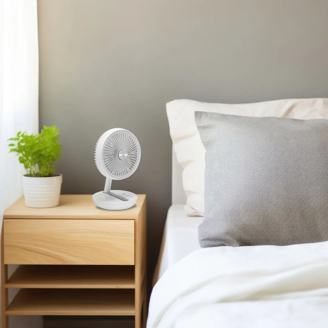 Trotec TVE 2 W Tafelventilator - 5W - 14,5cm - Bruin-beige
