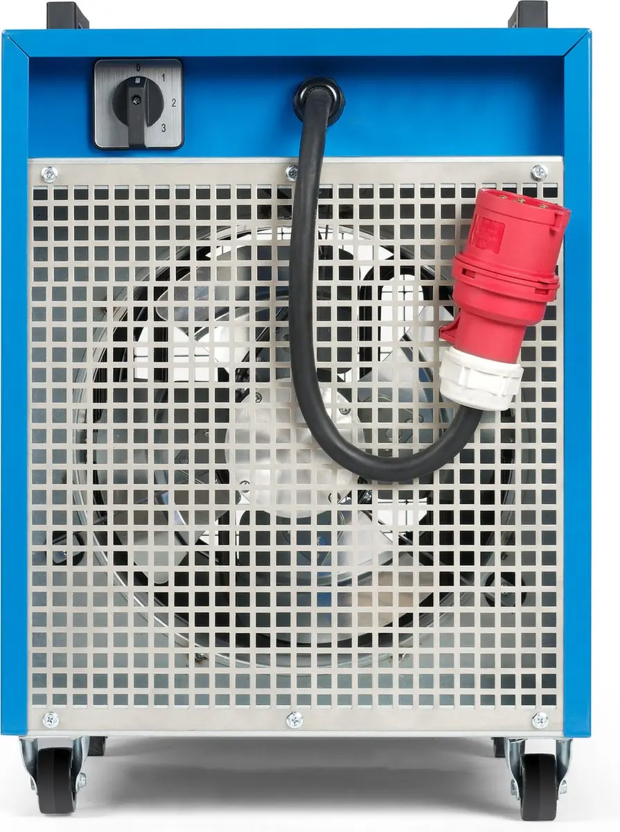 Trotec TDE 95 V2 Elektrische Kachel 18000W - Staand Verrijdbaar - Blauw