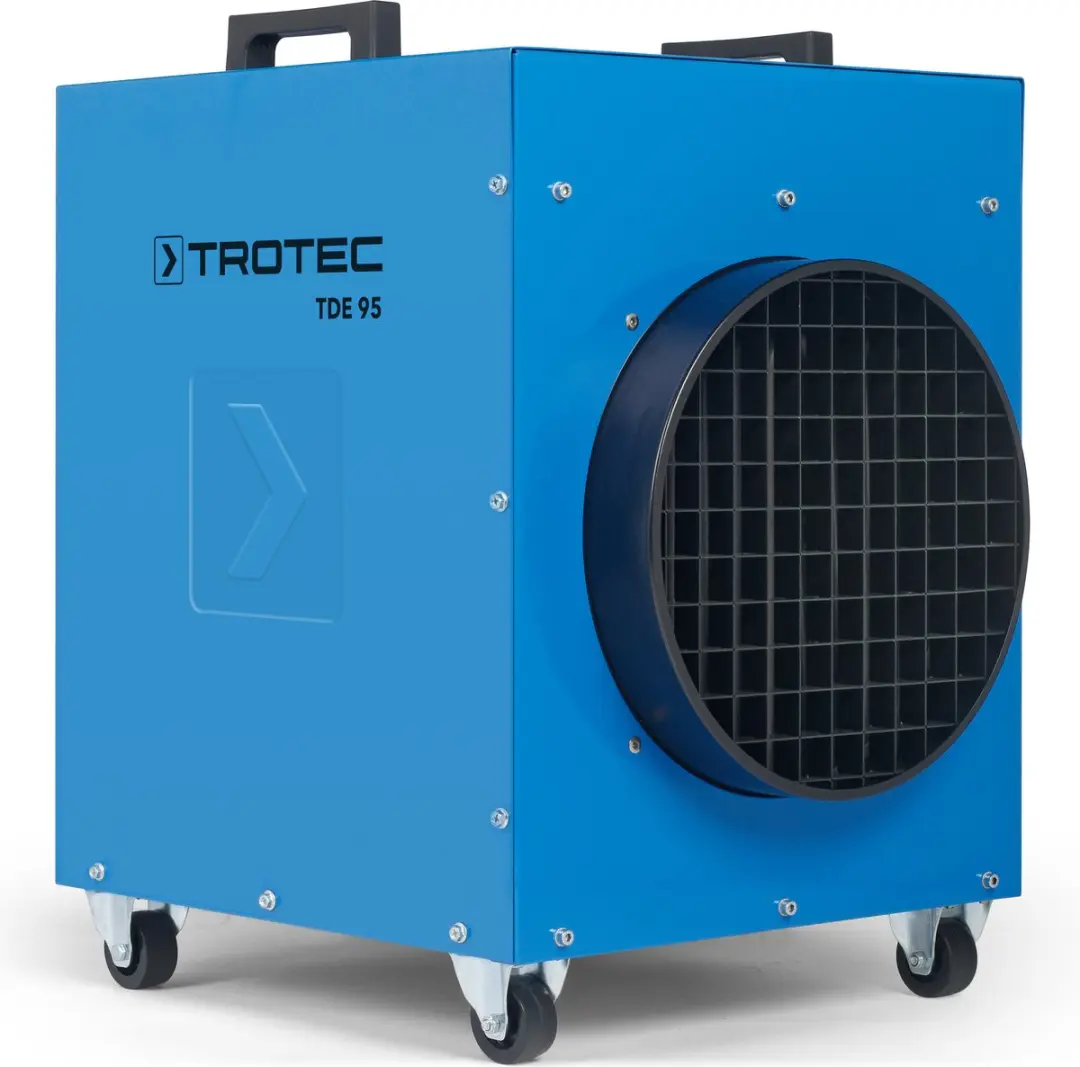 Trotec TDE 95 V2 Elektrische Kachel 18000W - Staand Verrijdbaar - Blauw