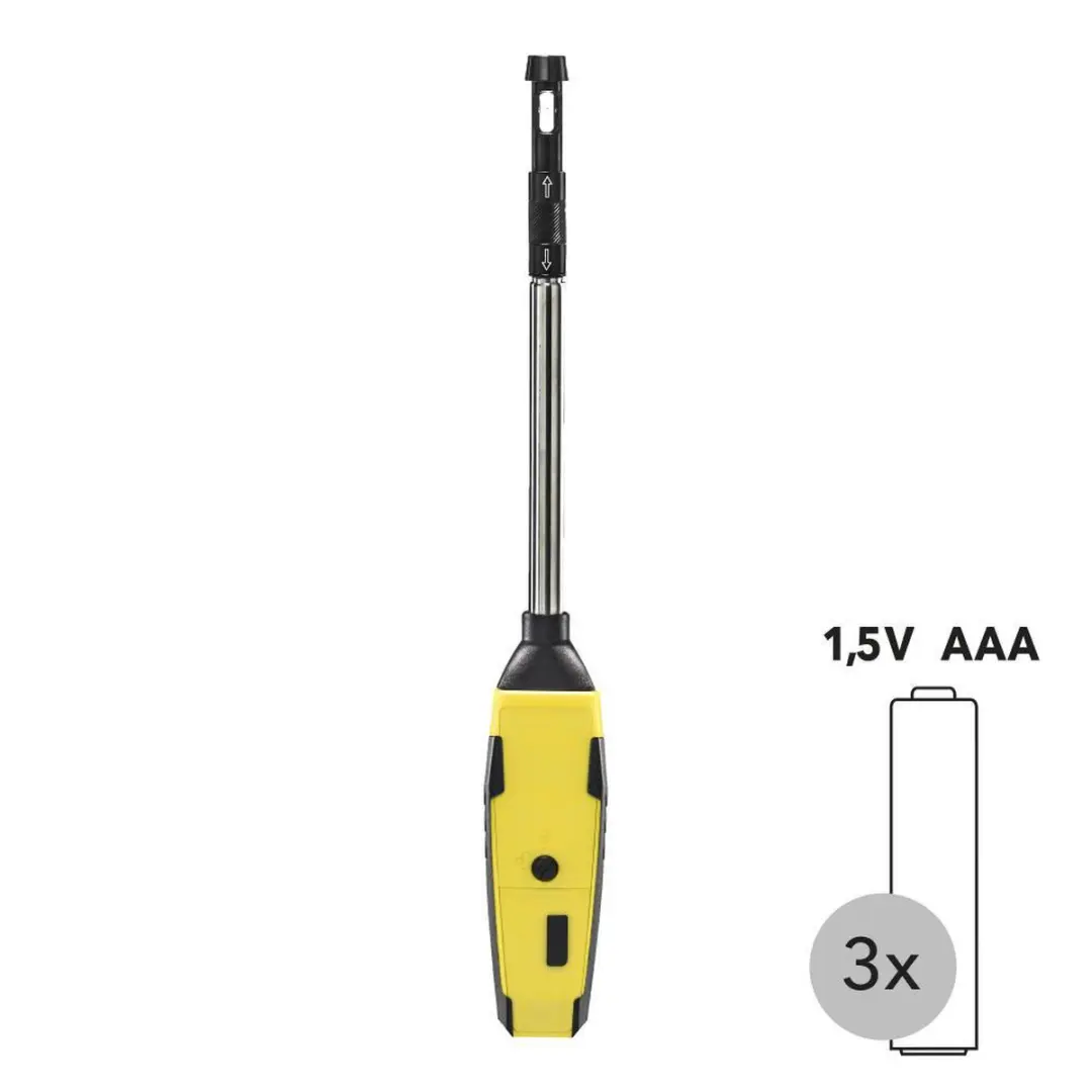 Trotec BA30WP Hittedraad-Anemometer - Handheld - Geel/Zwart