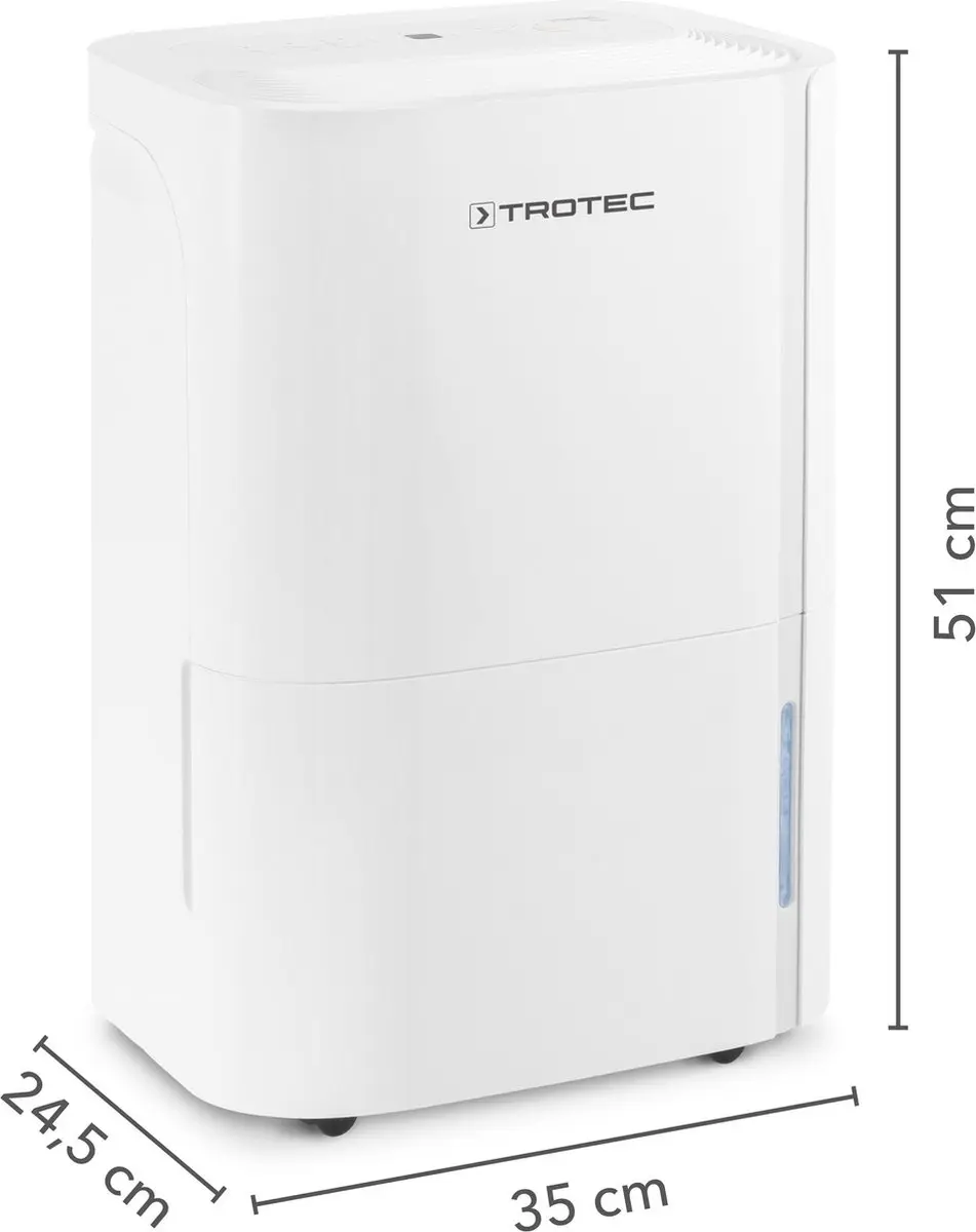 Trotec TTK 54 E Luchtontvochtiger - 350W - 40m² - Wit