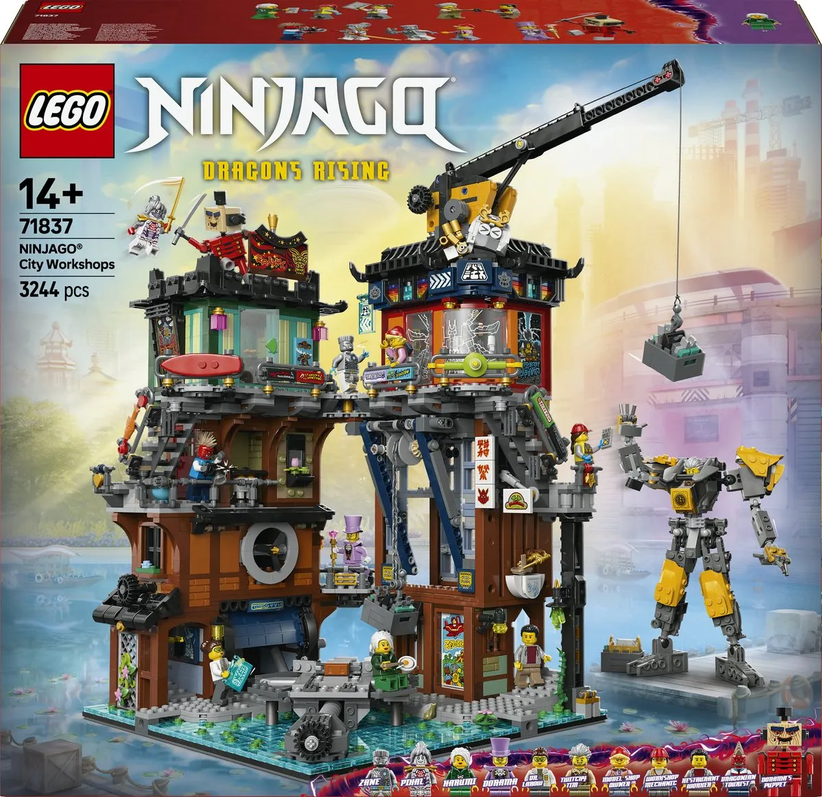LEGO Ninjago City Werkplaatsen 71837 - 3244 Stukken