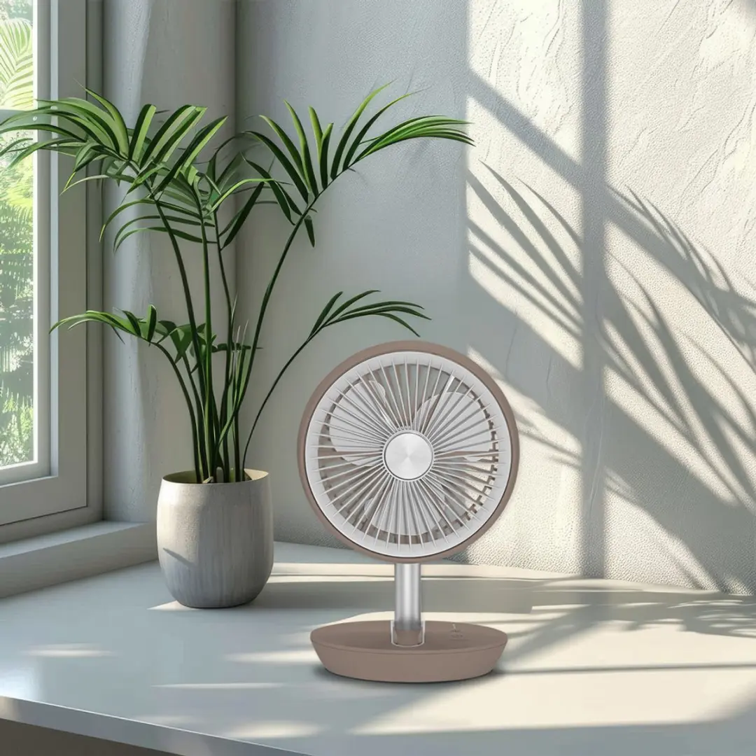 Trotec TVE 2 B Tafelventilator - 5W - 14,5cm - Bruin-beige