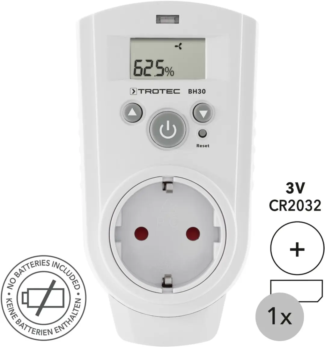 Trotec BH30 Stopcontact-Hygrostaat - Wit