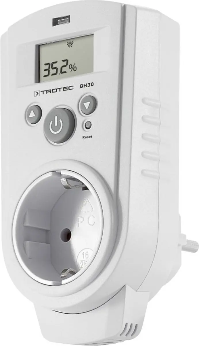 Trotec BH30 Stopcontact-Hygrostaat - Wit