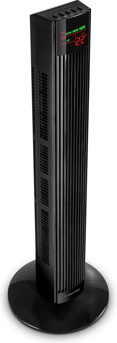 Trotec TVE 31 T Design Torenventilator - 45W - Ø25cm - Zwart