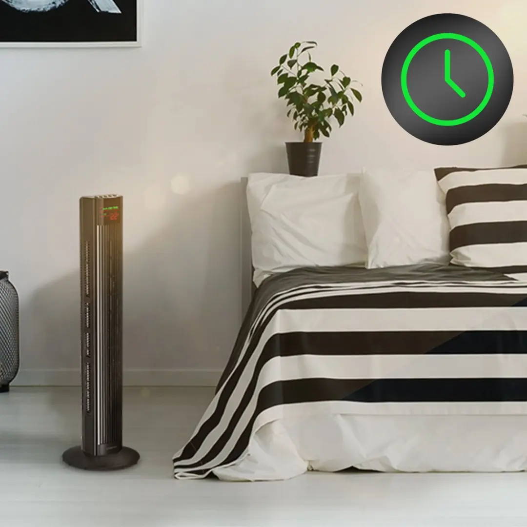 Trotec TVE 31 T Design Torenventilator - 45W - Ø25cm - Zwart