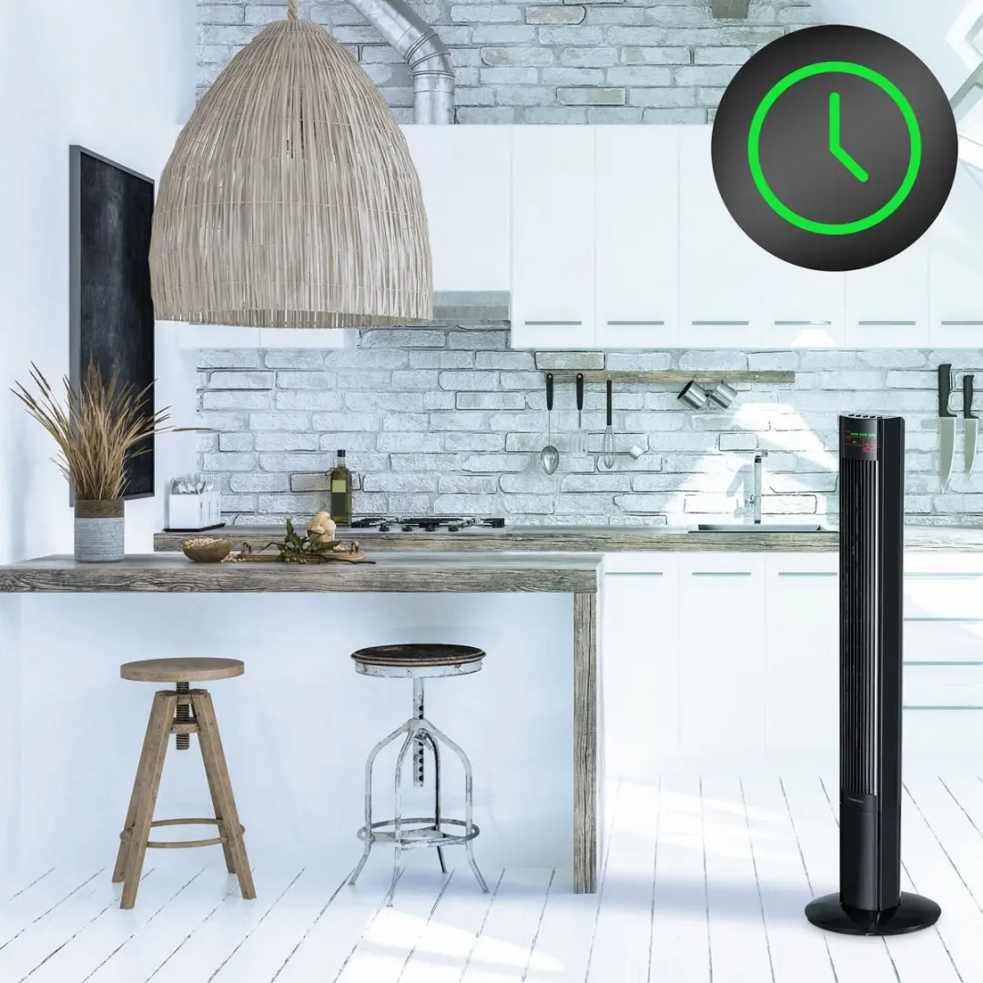 Trotec TVE 32 T Design Torenventilator - 45W - 3 Snelheden - Zwart