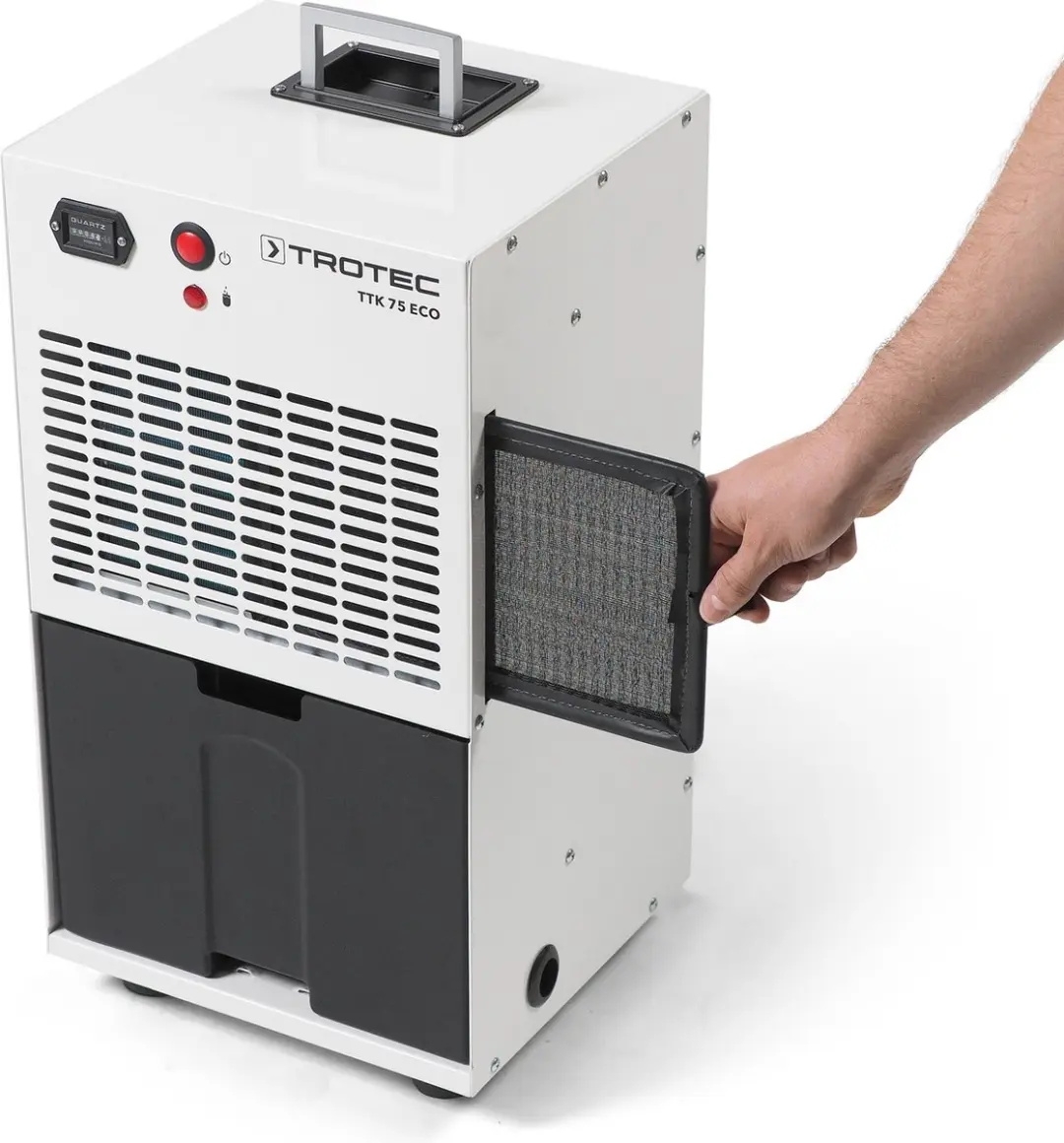 Trotec TTK 75 ECO Luchtontvochtiger - 350W - 45 m² - Wit/Zwart