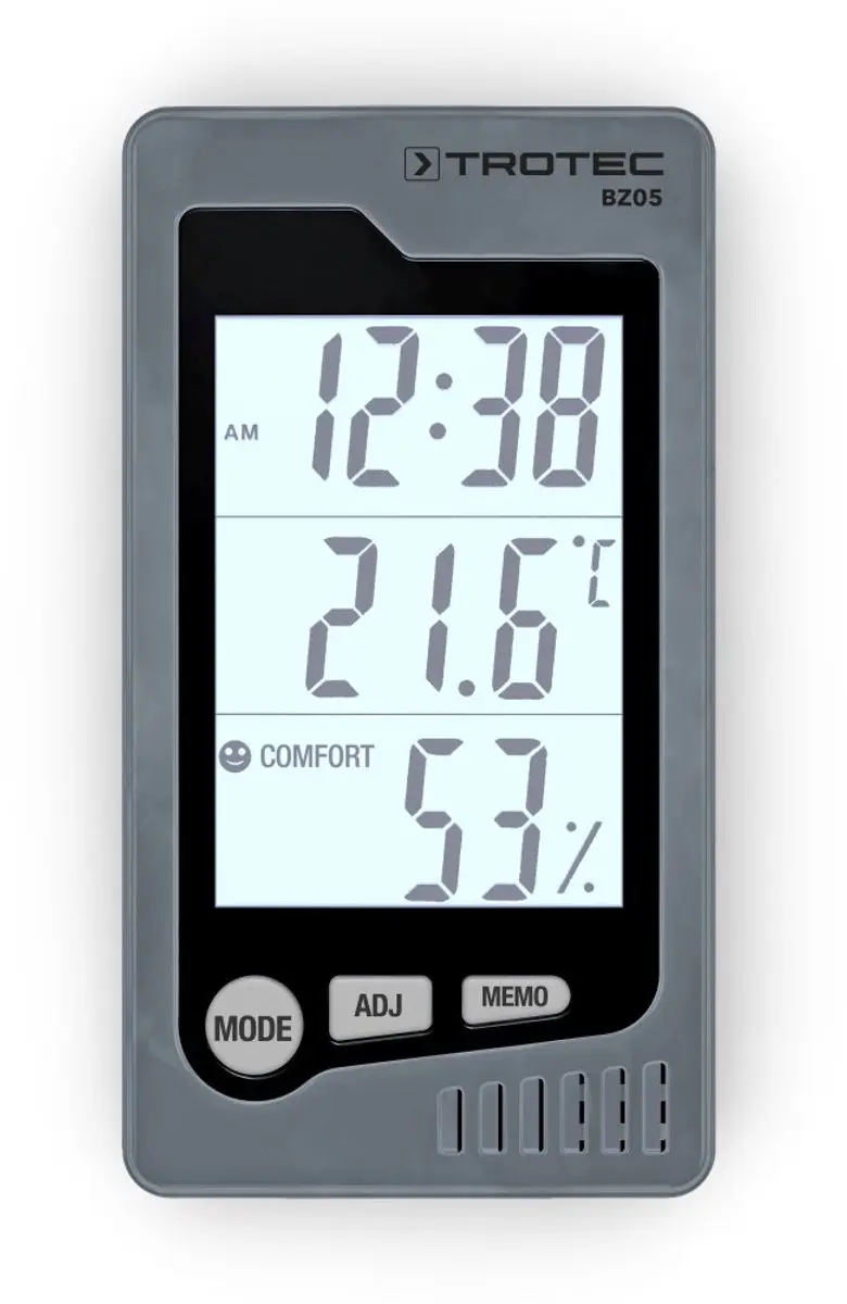 Trotec BZ05 Ruimte Thermohygrometer - Zilvergrijs