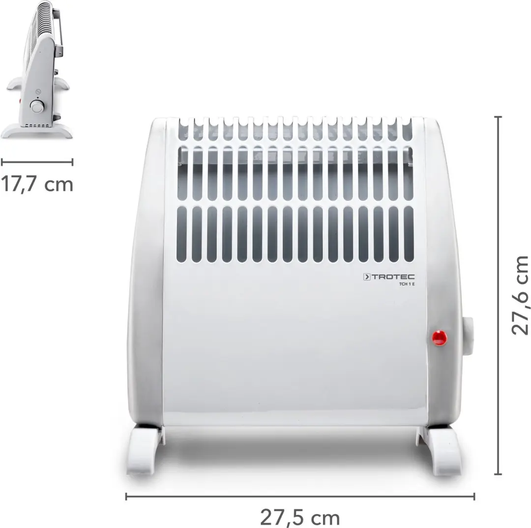 Trotec TCH 1 E Convector - 450W - Wit/Grijs