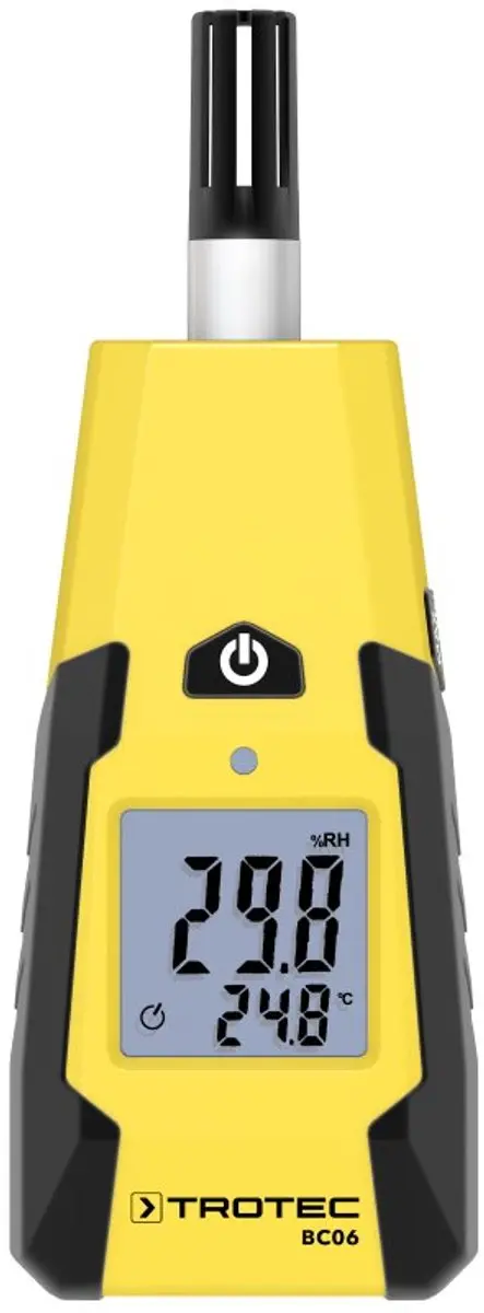 Trotec BC06 Thermohygrometer - Geel-Zwart