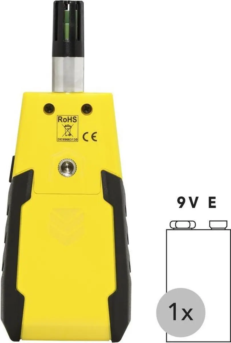 Trotec BC06 Thermohygrometer - Geel-Zwart