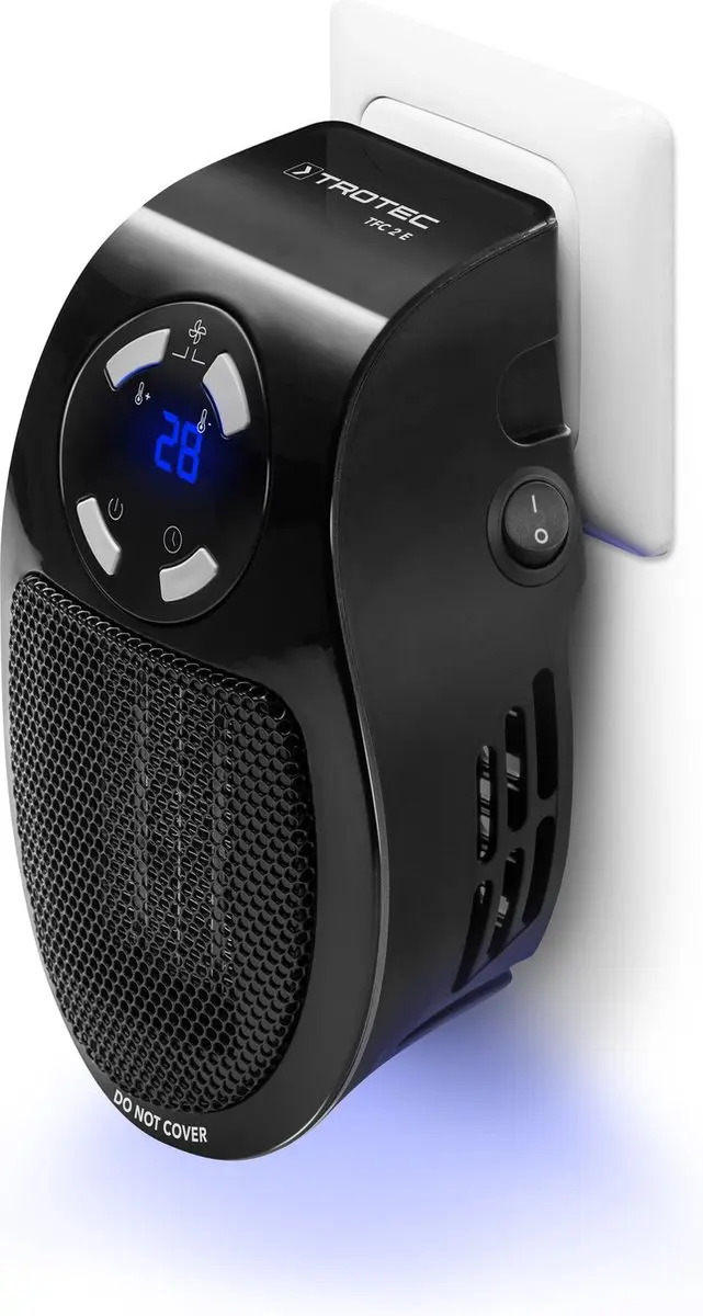 Trotec TFC 2 E Keramische Stopcontactverwarming 500W - Zwart - afbeelding 6 van 6