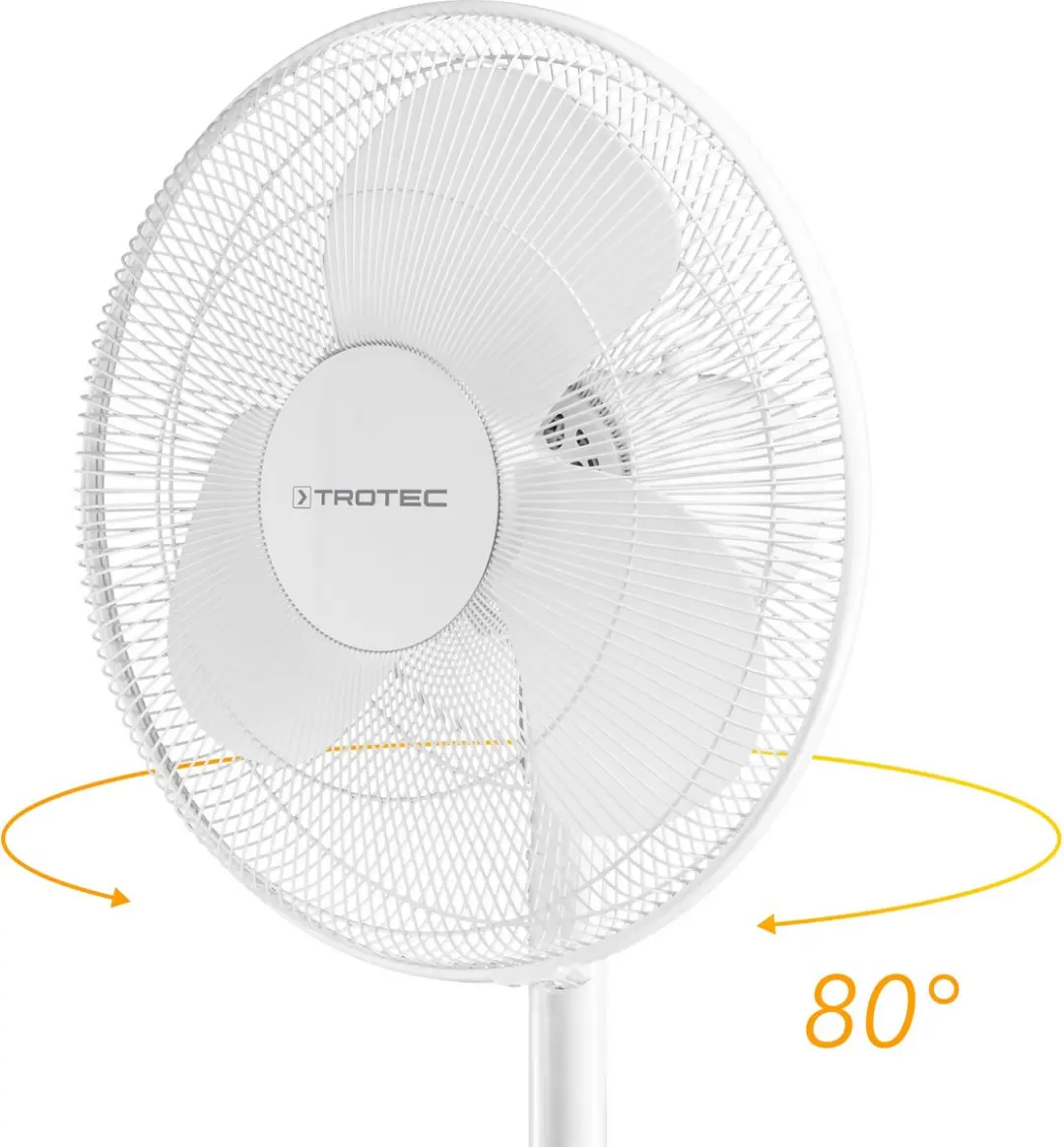 Trotec TVE 23 S Design Statiefventilator - 50W - 40cm - Wit - afbeelding 3 van 6
