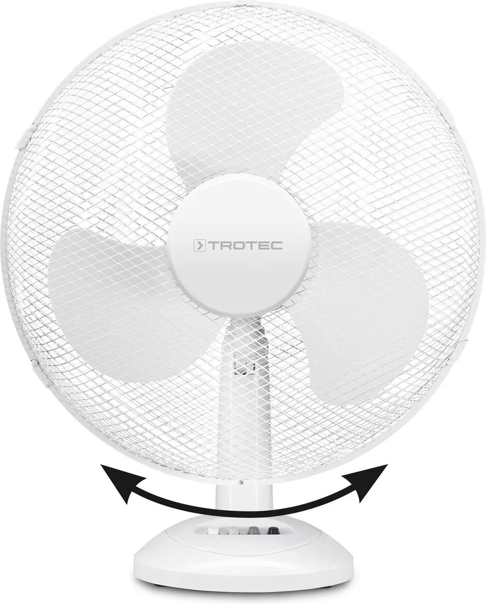 Trotec TVE 14 Tafelventilator 50W - 40cm - 3 Snelheden - Wit