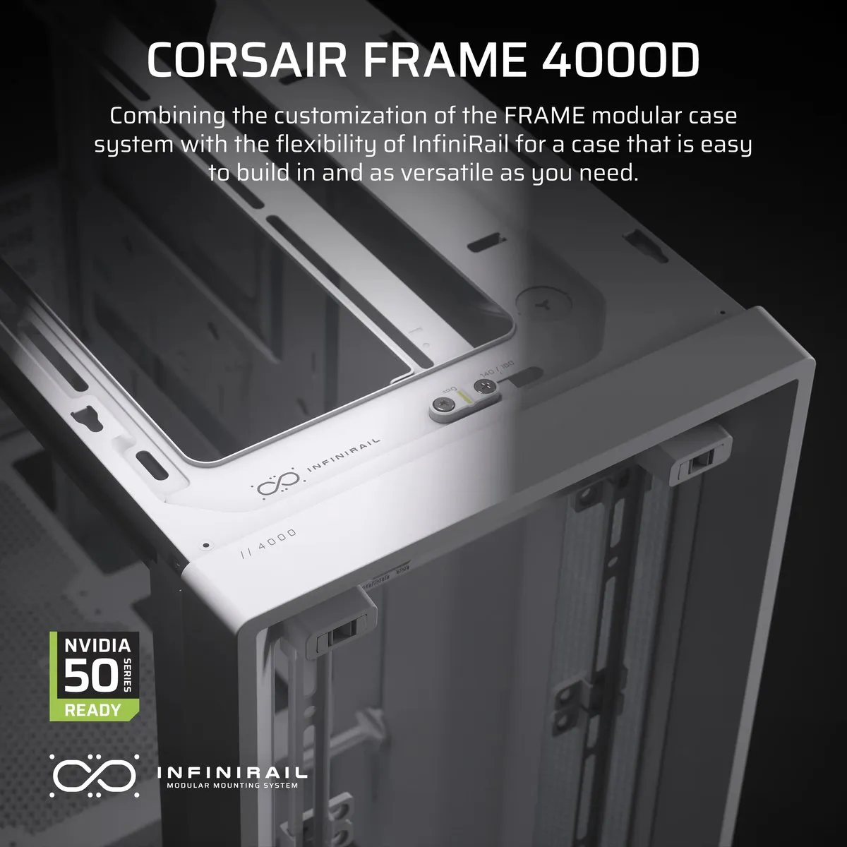 Corsair Frame 4000D ATX Behuizing - Wit - afbeelding 6 van 6