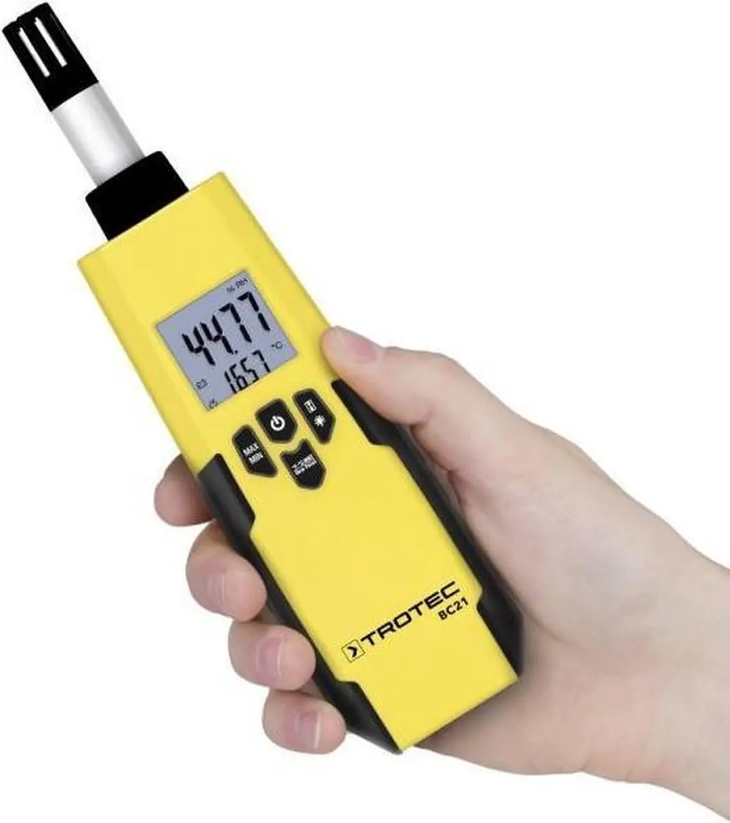 Trotec BC21 Thermohygrometer - Geel/Zwart