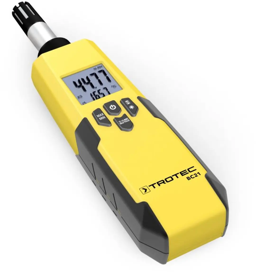 Trotec BC21 Thermohygrometer - Geel/Zwart