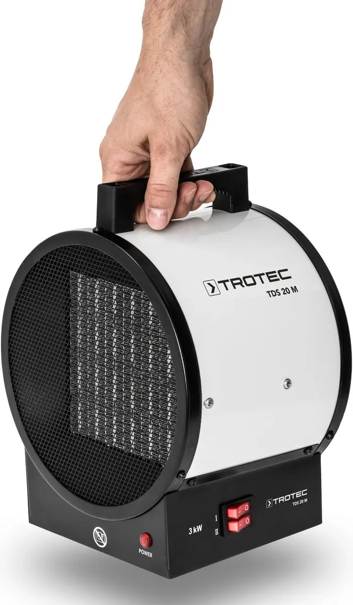 Trotec TDS 20 M Keramische Verwarmingspaneel 3000W - Wit & Zwart - afbeelding 6 van 6