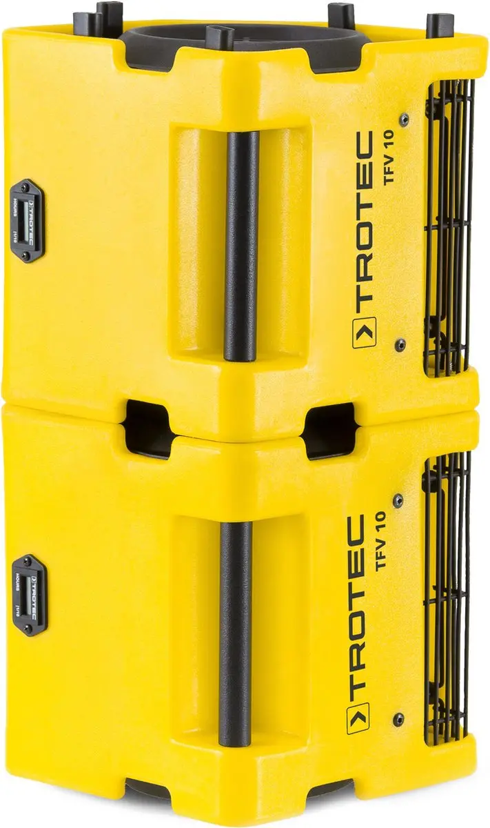 Trotec TFV 10 Vloerventilator - 90W - Geel/Zwart