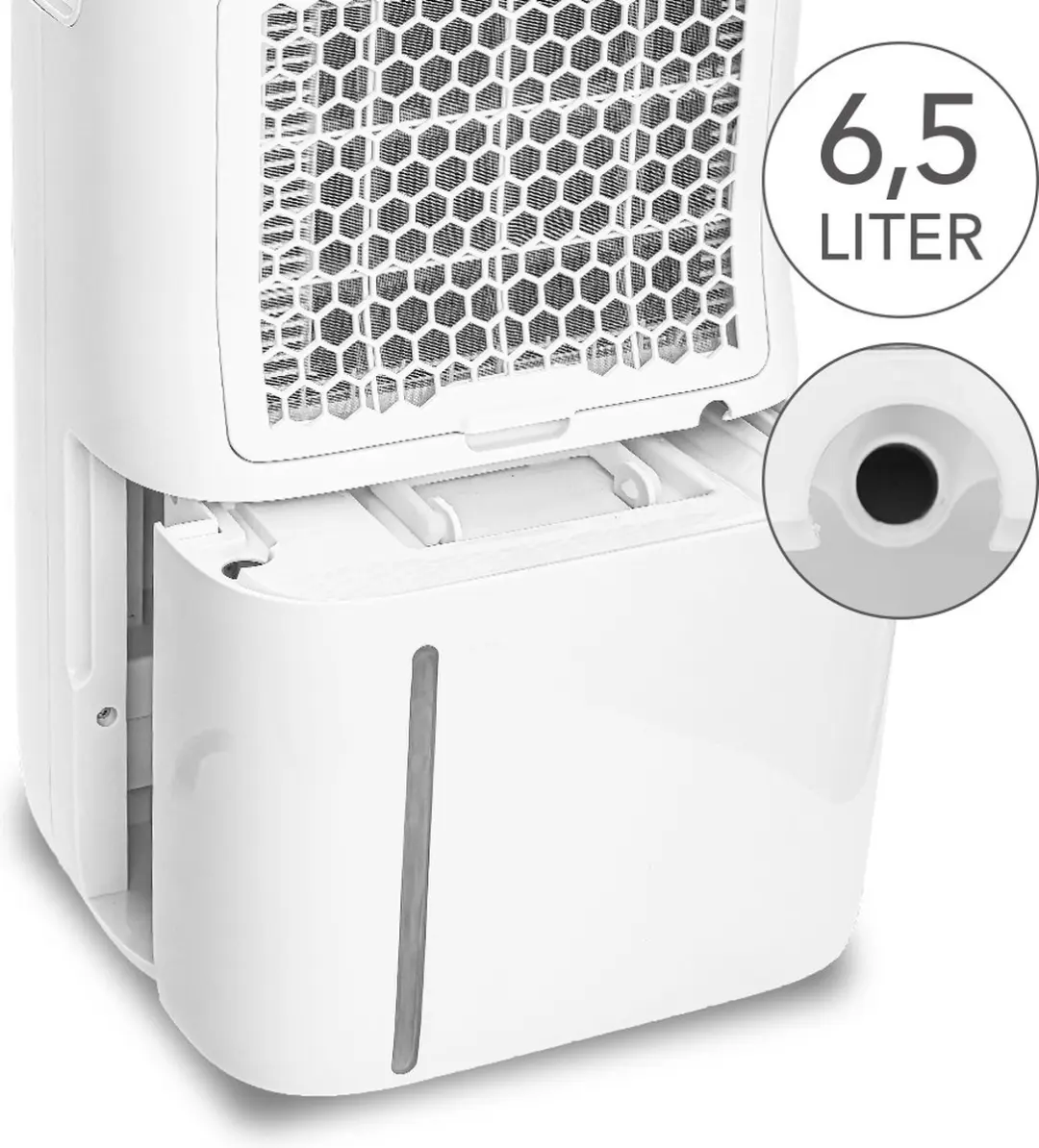 Trotec TTK 70 HEPA Luchtontvochtiger 420W - 6,5L - Wit/Zwart - afbeelding 6 van 6