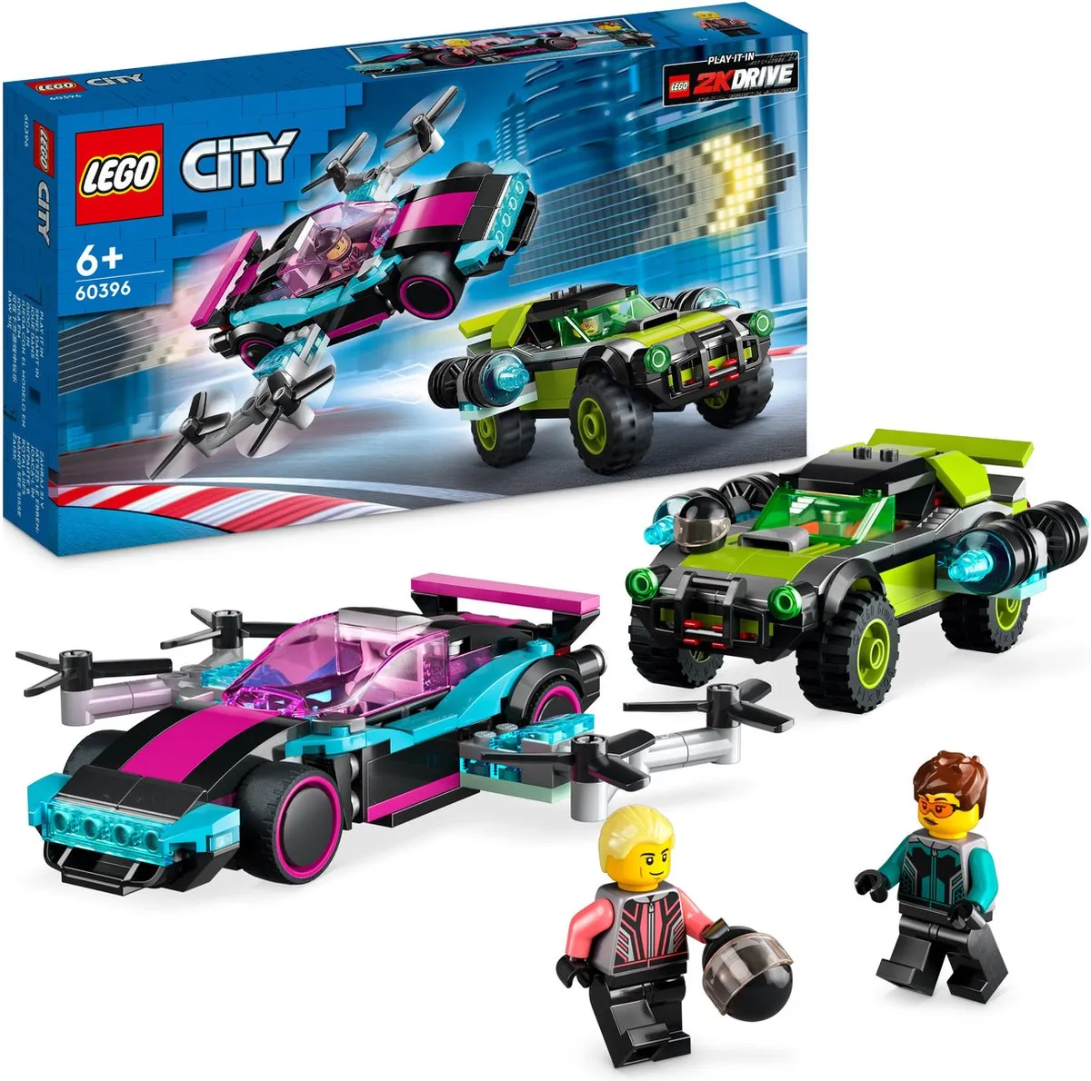 LEGO City Aangepaste Racewagens 60396 - 359 Stukken - afbeelding 2 van 6