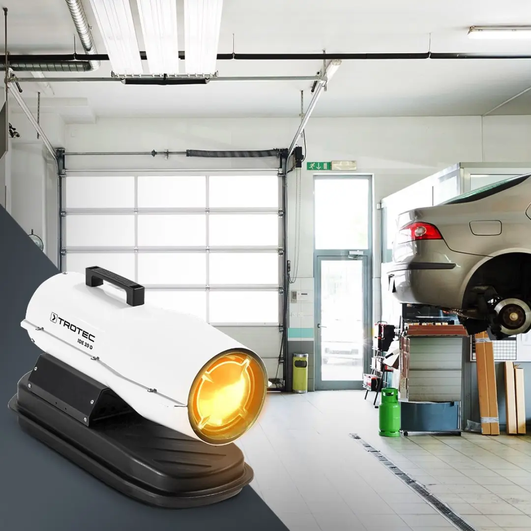Trotec IDE 20 D Oliegestookte Kachel 2000W - Wit/Zwart