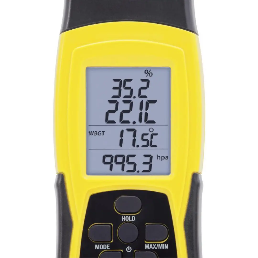 Trotec TC100 Thermohygrometer - Geel/Zwart