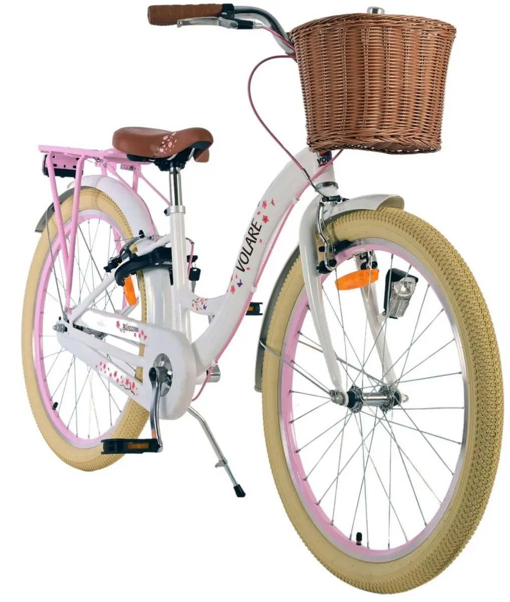 Volare Blossom Kinderfiets 24 inch - Meisjes - 1 Versnelling - Wit