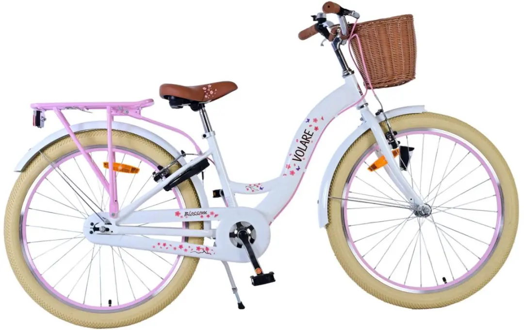 Volare Blossom Kinderfiets 24 inch - Meisjes - 1 Versnelling - Wit
