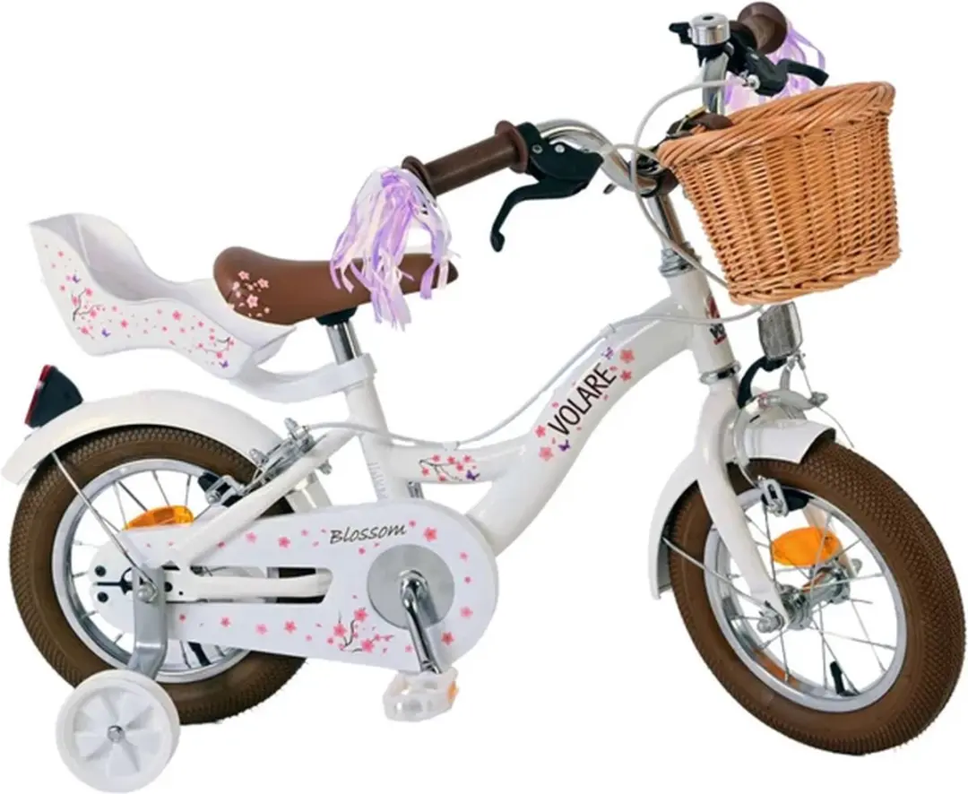 Volare Blossom Kinderfiets 12 inch - Meisjes - Wit