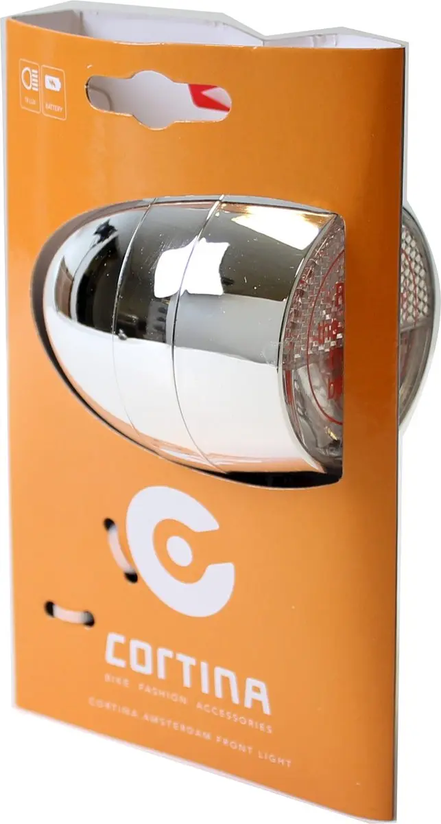 Cortina Amsterdam Koplamp - 18 Lux - Chroom