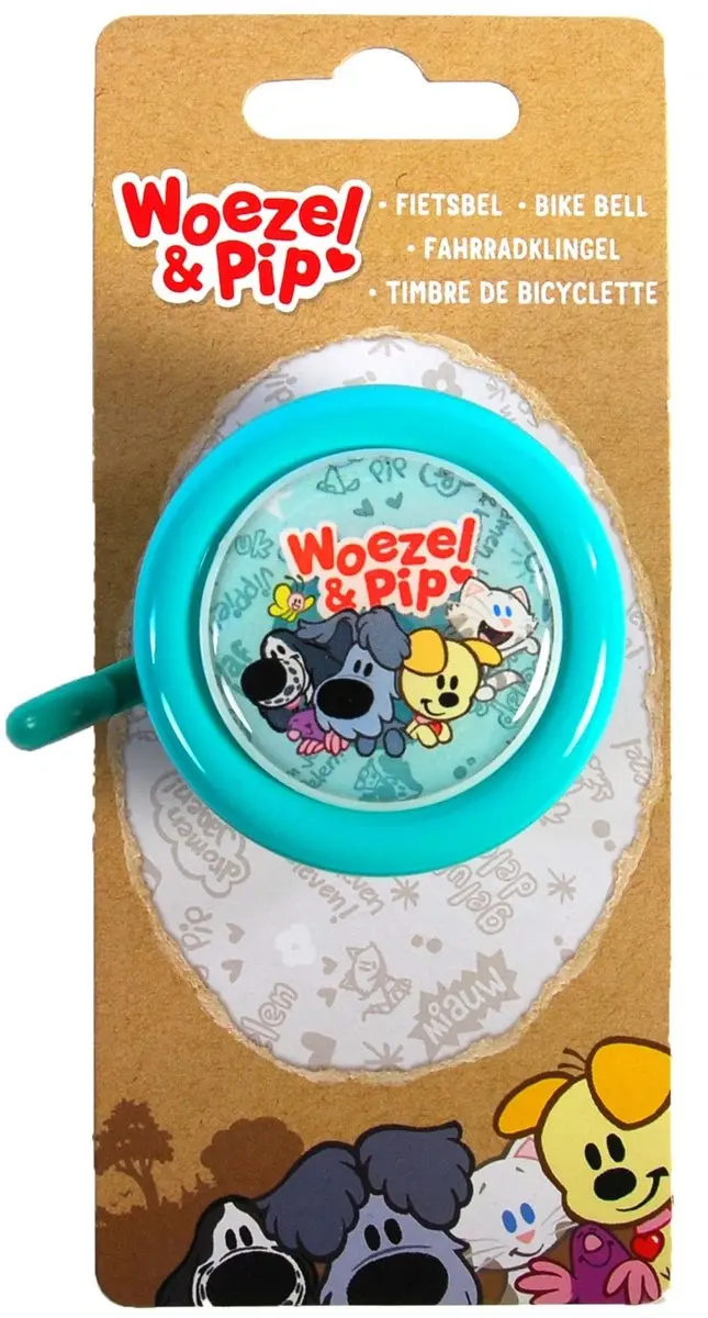 Volare Woezel & Pip Fietsbel - Mint Blauw