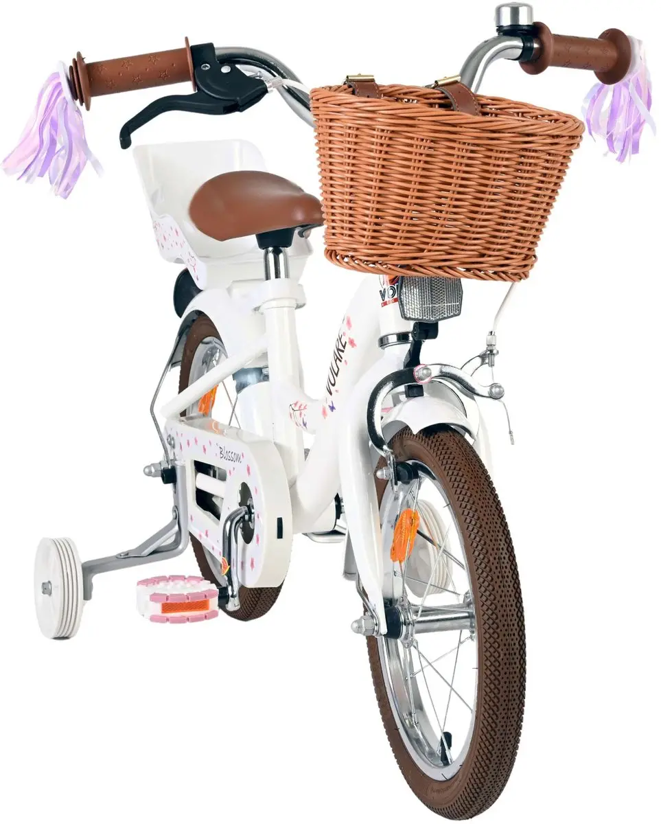 Volare Blossom Kinderfiets 14 inch - Meisjes - Wit