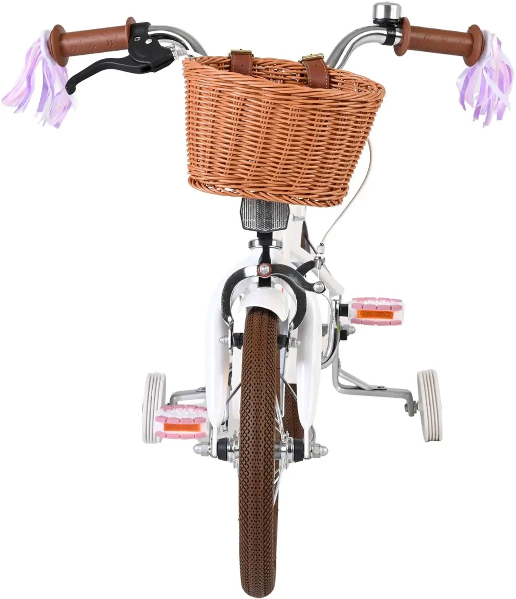 Volare Blossom Kinderfiets 14 inch - Meisjes - Wit - afbeelding 6 van 6