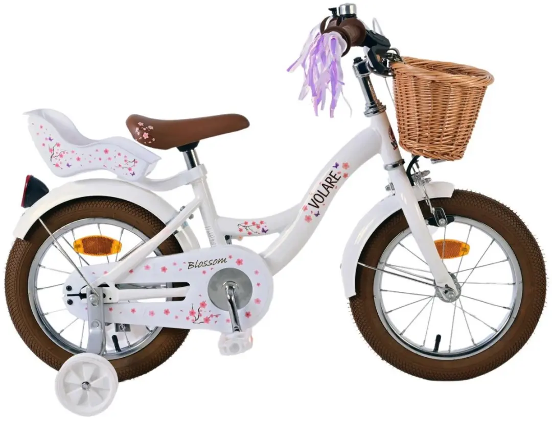 Volare Blossom Kinderfiets 14 inch - Meisjes - Wit