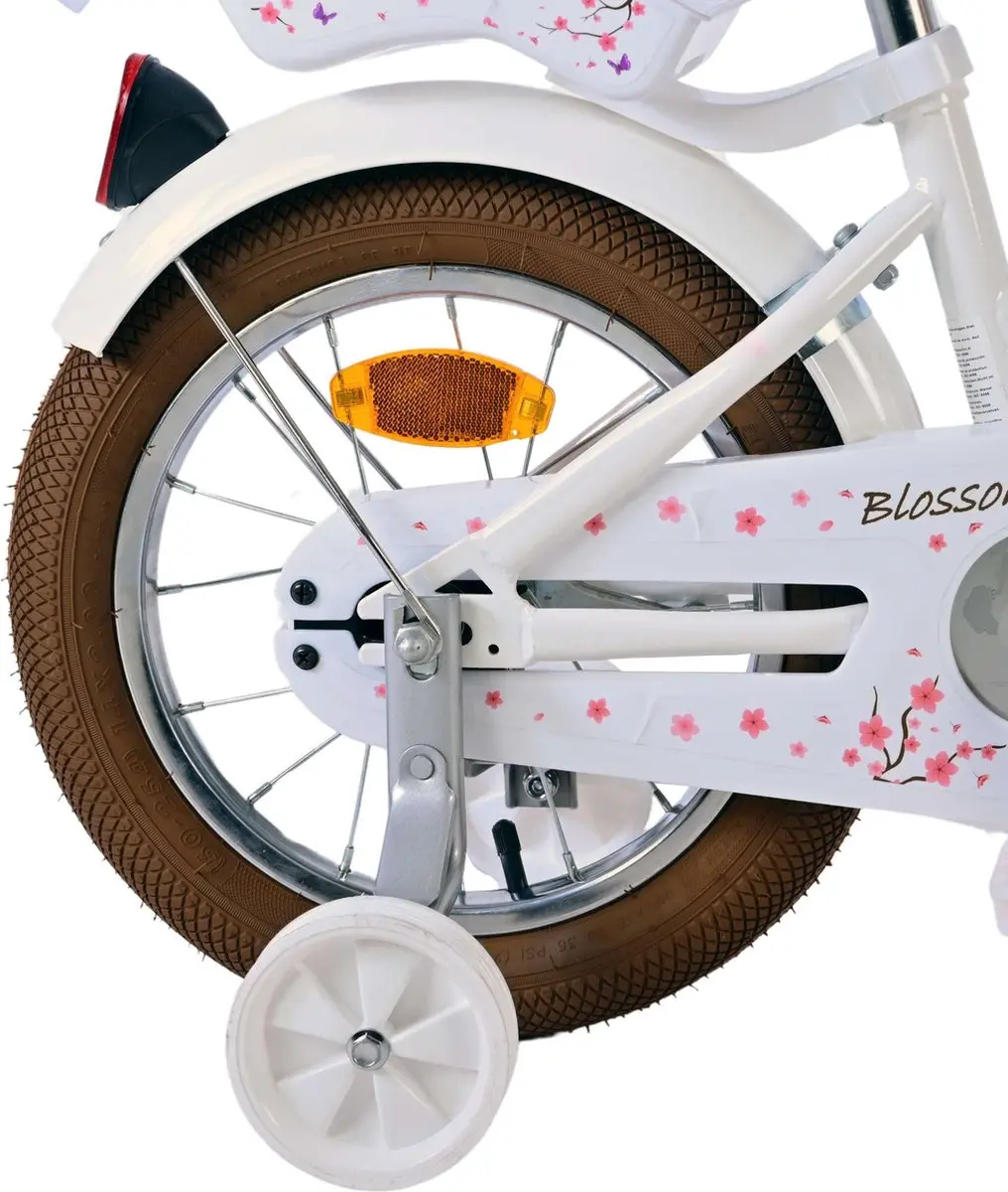 Volare Blossom Kinderfiets 14 inch - Meisjes - Wit