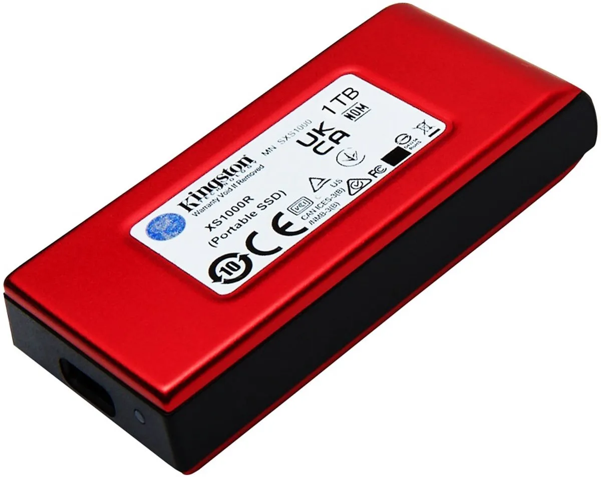 Kingston XS1000R Externe SSD 1TB - Rood